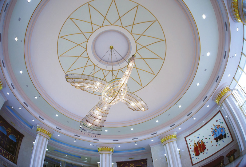 Illustration for article titled Turkmenistan's Astonishing Attempt To Build A City Of The Future